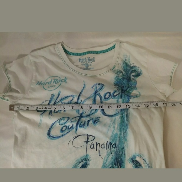 Hard Rock Cafe Couture Juniors Sz Med Short Sleeve - Picture 7 of 7